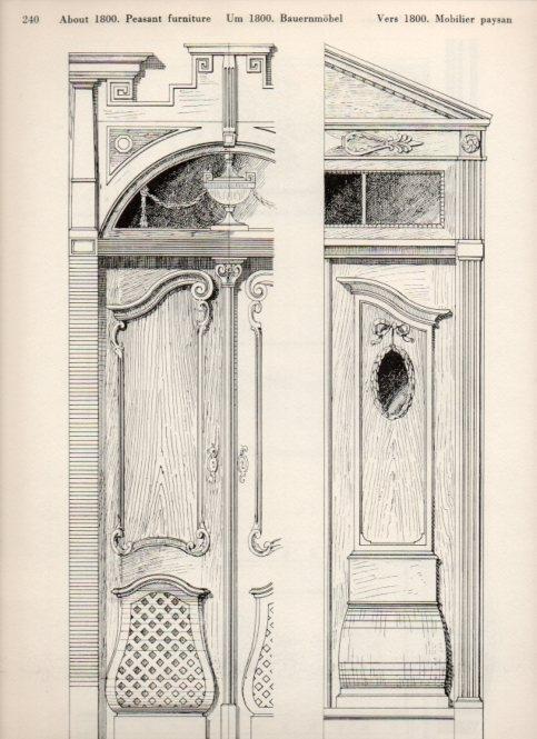 LAMINA V19571: Style Manuals: About 1800 Peasant furniture Art. Sheet 4