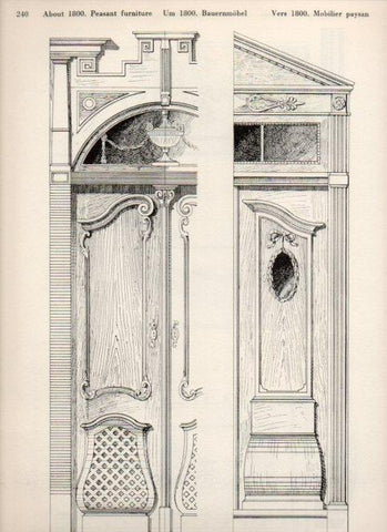 LAMINA V19571: Style Manuals: About 1800 Peasant furniture Art. Sheet 4