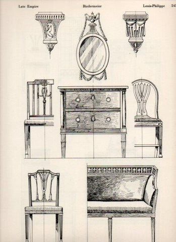 LAMINA V19574: Style Manuals: Late Empire Art. Sheet 2