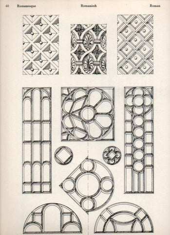 LAMINA V19471: Style Manuals: Romanesque Art. Sheet 6