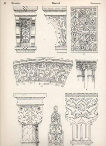 LAMINA V19474: Style Manuals: Moresque Art. Sheet 1