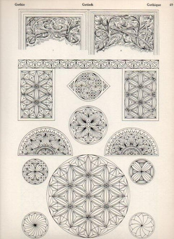 LAMINA V19476: Style Manuals: Gothic Art. Sheet 1