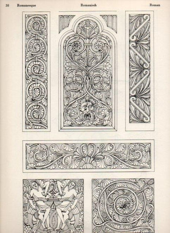 LAMINA V19470: Style Manuals: Romanesque Art. Sheet 5