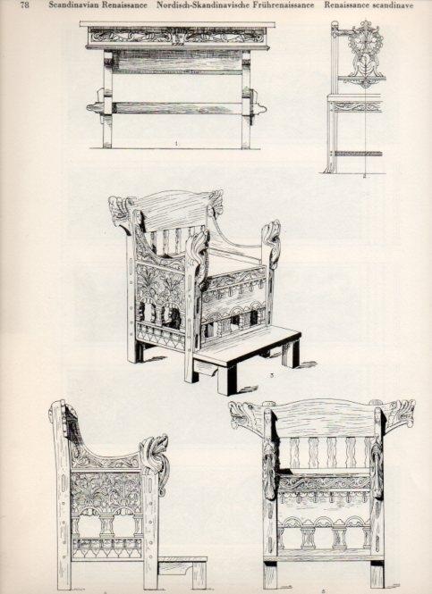 LAMINA V19490: Style Manuals: Scandinavian Renaissance Art. Sheet 1