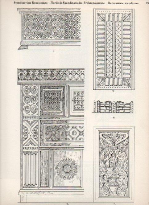 LAMINA V19491: Style Manuals: Scandinavian Renaissance Art. Sheet 2