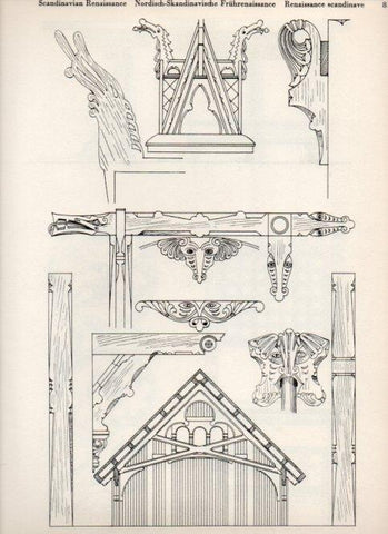 LAMINA V19492: Style Manuals: Scandinavian Renaissance Art. Sheet 3