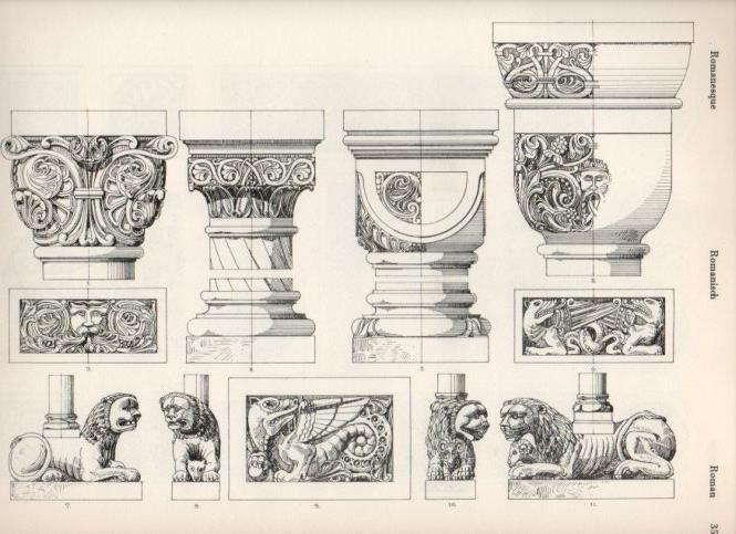 LAMINA V19469: Style Manuals: Romanesque Art. Sheet 4