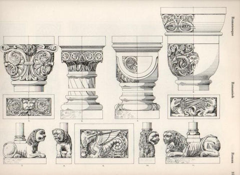 LAMINA V19469: Style Manuals: Romanesque Art. Sheet 4