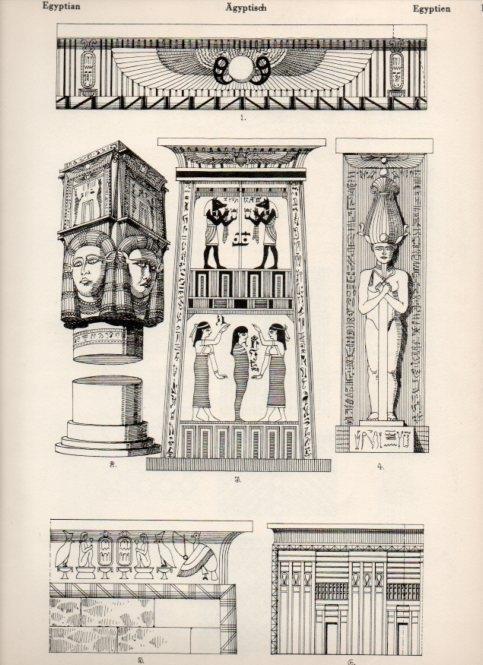 LAMINA V19452: Style Manuals: Egyptian Art. Sheet 1