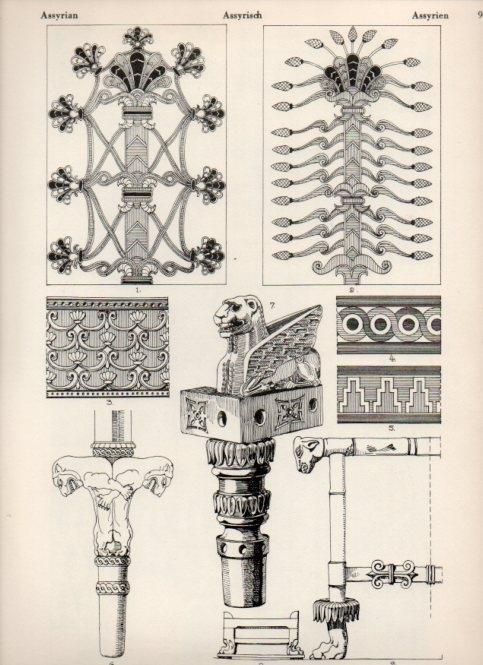 LAMINA V19456: Style Manuals: Assyrian Art. Sheet 2