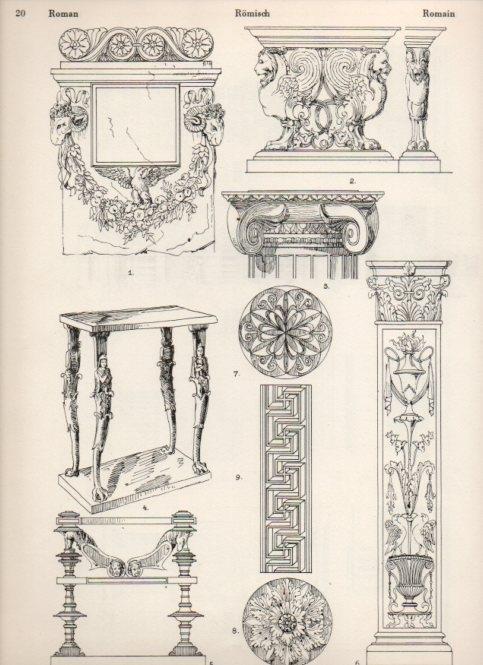 LAMINA V19461: Style Manuals: Roman Art. Sheet 2