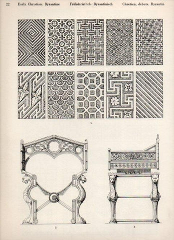 LAMINA V19462: Style Manuals: Early Christian. Byzantine Art. Sheet 1