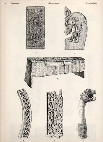 LAMINA V19465: Style Manuals: Germanic Art. Sheet 1