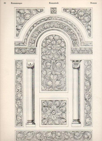 LAMINA V19466: Style Manuals: Romanesque Art. Sheet 1