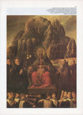 LAMINA V19892: La Verge voltada de monjos per Joan A. Ricci