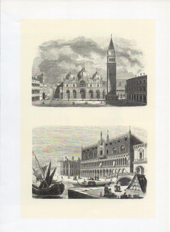 LAMINA V19977: Venecia grabado por E. Breton siglo XIX