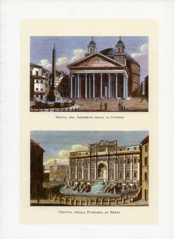 LAMINA V19959: Roma grabado por G. Antonelli siglo XIX