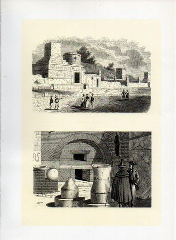 LAMINA V19980: Pompeya grabados por E. Bocquet siglo XIX