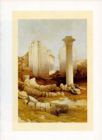 LAMINA V19987: Karnak litografia de D. Roberts siglo XIX