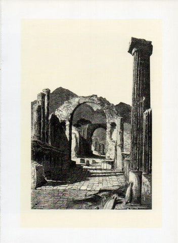 LAMINA V19982: Pompeya calle del Foro siglo XIX