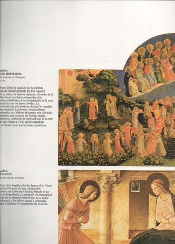 LAMINA V20476: El juicio final fragmento y Anunciacion por Fra Angelico