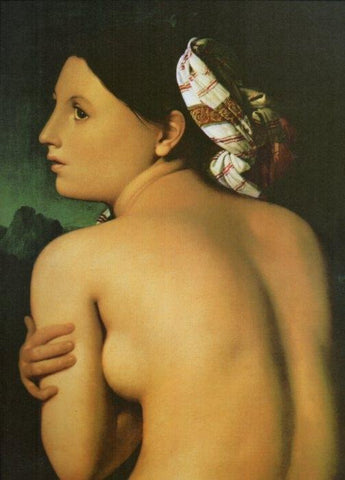 LAMINA V20478: Torso femenino por Ingres
