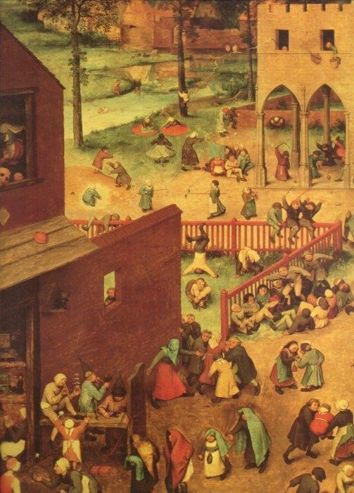 LAMINA V20459: Juego de niños fragmento por Bruegel el Viejo