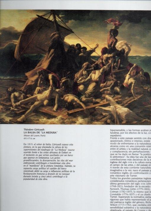 LAMINA V20490: La balsa de La Medusa por T. Gericault