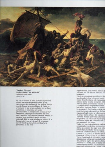 LAMINA V20490: La balsa de La Medusa por T. Gericault