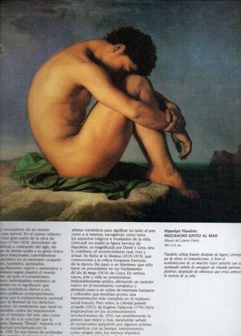 LAMINA V20487: Muchacho junto al mar por H. Flandrin