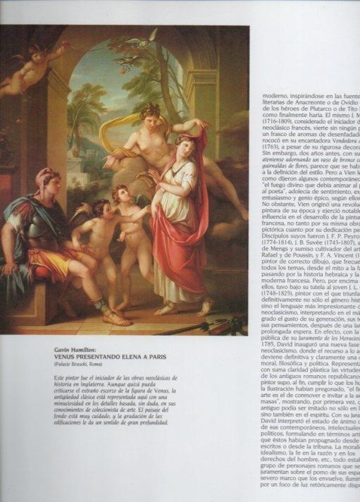 LAMINA V20483: Venus presentando Elena a Paris por Gavin Hamilton