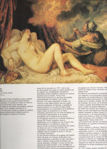 LAMINA V20428: Danae por Tiziano