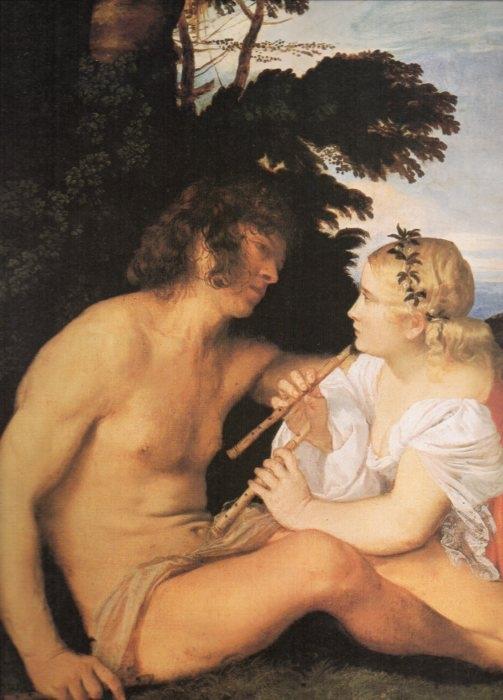 LAMINA V20426: Alegoria de las tres edades de la vida por Tiziano