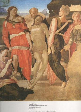 LAMINA V20422: Descenso en el sepulcro por Miguel Angel