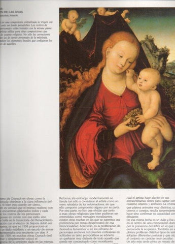 LAMINA V20454: Virgen de las uvas por Cranach