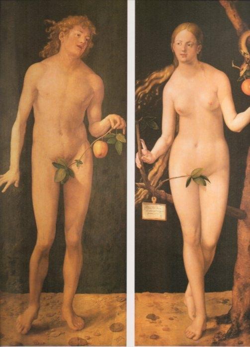 LAMINA V20450: Adan y Eva por Durero