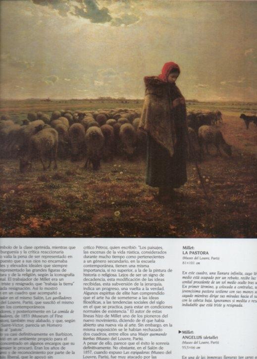 LAMINA V20561: La pastora por Millet