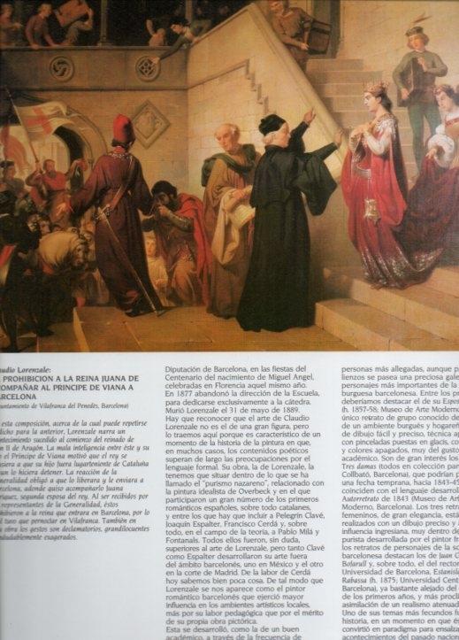 LAMINA V20552: La prohibicion a la reina Juana de acompañar al principe de Viana a Barcelona por Claudio Lorenzale