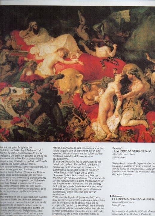 LAMINA V20547: La muerte de Sardanapalo por Delacroix