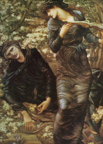LAMINA V20578: El encantamiento de Merlin por Burne-Jones