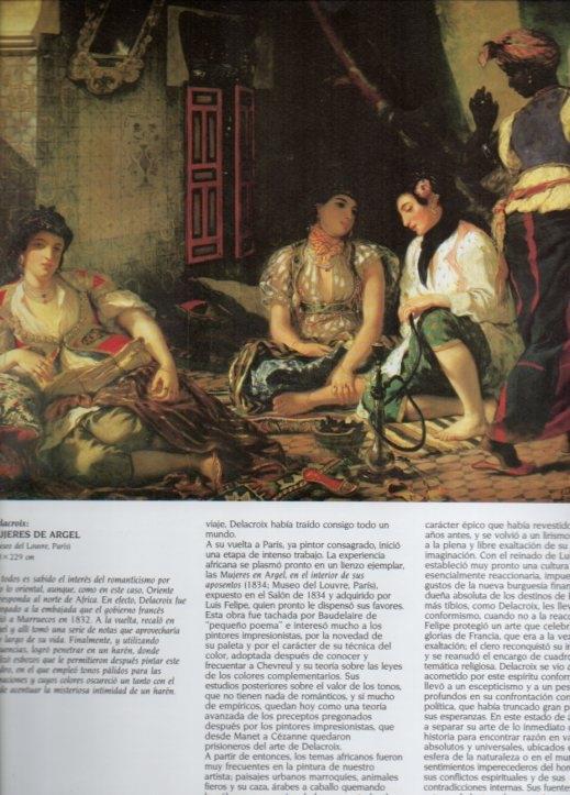 LAMINA V20545: Mujeres de Argel por Delacroix