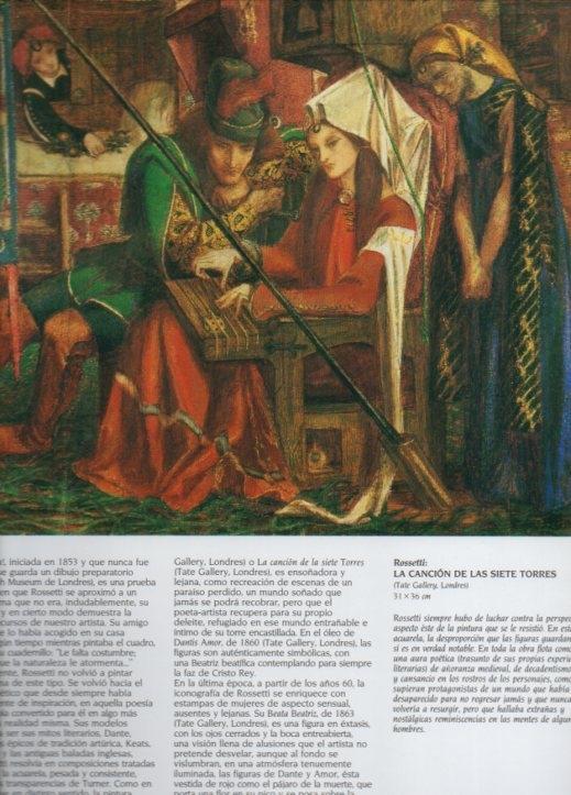 LAMINA V20574: La cancion de las siete torres por Rossetti