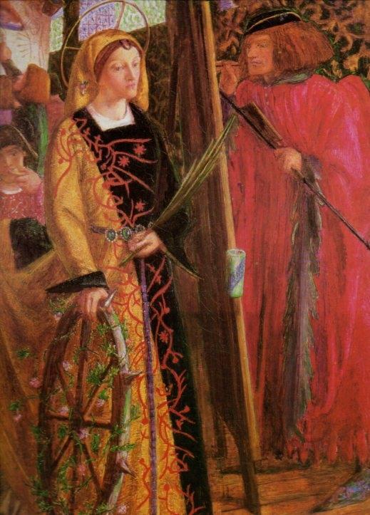 LAMINA V20572: Santa Catalina por Rossetti