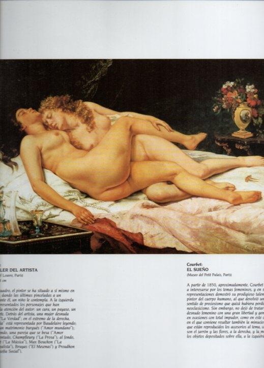 LAMINA V20570: El sueño por Gustave Courbet