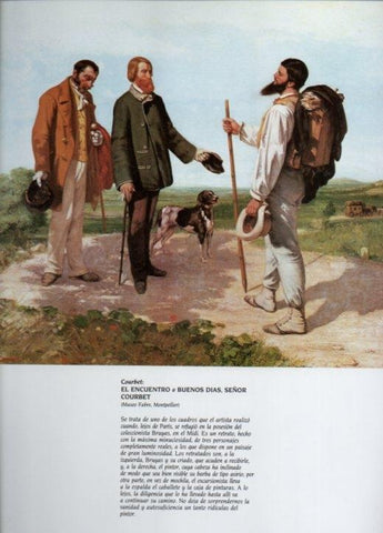 LAMINA V20568: El encuentro o buenos dias señor Courbet por Courbet