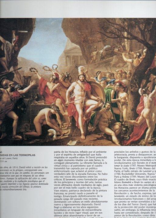 LAMINA V20512: Leonidas en las Termopilas por Jacques-Louis David