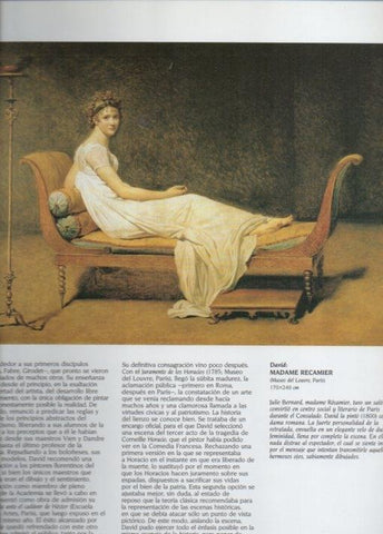 LAMINA V20511: Madame Recamier por Jacques-Louis David