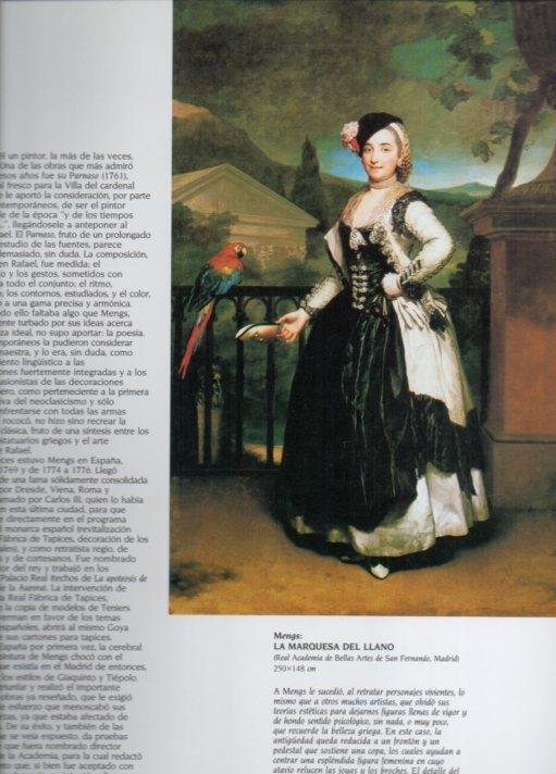 LAMINA V20503: La marquesa del Llano por Mengs