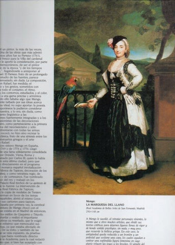 LAMINA V20503: La marquesa del Llano por Mengs
