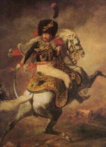 LAMINA V20541: Oficial de la Guardia Imperial por Gericault